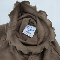 HUG O WaR/miller 別注 タートルネック 長袖Ｔシャツ カットソー ロンＴ ブラウン レディース ハグオーワー/ミラー【中古】5-0820M∞