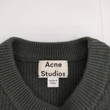 ACNE STUDIOS MISTY BOILED PUW14 サイドジップ ウールリブ XXS セーター ニット グリーン レディース アクネストゥディオズ【中古】5-0823T∞