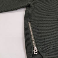 ACNE STUDIOS MISTY BOILED PUW14 サイドジップ ウールリブ XXS セーター ニット グリーン レディース アクネストゥディオズ【中古】5-0823T∞