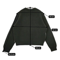 ACNE STUDIOS MISTY BOILED PUW14 サイドジップ ウールリブ XXS セーター ニット グリーン レディース アクネストゥディオズ【中古】5-0823T∞