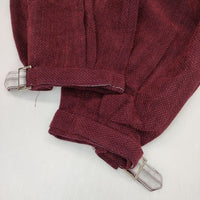 fumika uchida MOLE DOBBY BELTED SLACKS 定価74800円 　FU-K-PT004 パンツ ワインレッド レディース フミカウチダ【中古】5-0820G∞