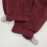 fumika uchida MOLE DOBBY BELTED SLACKS 定価74800円 　FU-K-PT004 パンツ ワインレッド レディース フミカウチダ【中古】5-0820G∞