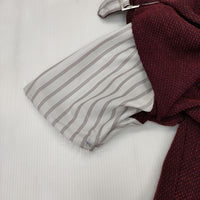 fumika uchida MOLE DOBBY BELTED SLACKS 定価74800円 　FU-K-PT004 パンツ ワインレッド レディース フミカウチダ【中古】5-0820G∞