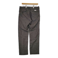 INHERIT ウール混 サイズ48 ランダムヘリンボーン パンツ グレー メンズ インヘリット【中古】5-0825T∞
