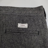 INHERIT ウール混 サイズ48 ランダムヘリンボーン パンツ グレー メンズ インヘリット【中古】5-0825T∞