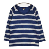 JELADO インディゴ ボーダー 長袖Ｔシャツ カットソー ロンＴ ネイビー ホワイト レディース ジェラード【中古】5-0816M∞