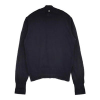 BURBERRY LONDON ジップアップ ニットブルゾン サイズ2 コットン セーター ニット ブラック レディース バーバリーロンドン【中古】5-0816M∞