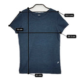 正藍屋 日本製 インディゴ コットン 半袖Ｔシャツ カットソー ネイビー レディース 正藍屋【中古】5-0607S∞