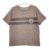 45R/45rpm 刺繍 ワッペンポケット 半袖Ｔシャツ カットソー ブラウン メンズ フォーティーファイブアールピーエム【中古】5-0609S∞