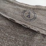 45R/45rpm 刺繍 ワッペンポケット 半袖Ｔシャツ カットソー ブラウン メンズ フォーティーファイブアールピーエム【中古】5-0609S∞