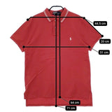 POLO RALPH LAUREN CUSTOM FIT カスタムフィット 半袖 ポロシャツ レッド メンズ ポロ・ラルフローレン【中古】5-0607S∞