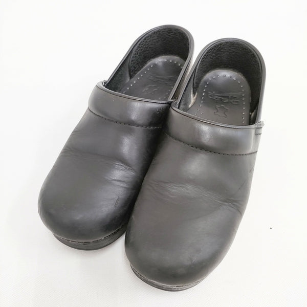 dansko プロフェッショナル professional サイズ37 サボ シューズ・靴 ブラック レディース ダンスコ【中古】5-0908G◎