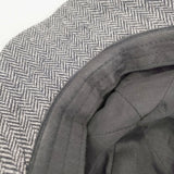 RUGGED FACTORY ヘリンボーン サイズL 帽子 キャスケット キャップ ブラック ベージュ レディース ラギッドファクトリー【中古】5-1023T◎