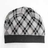 BURBERRY LONDON ニットキャップ リバーシブル 帽子 ニットキャップ ブラック レディース バーバリーロンドン【中古】5-1023T◎