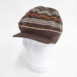 BURBERRY LONDON ニットキャップ リバーシブル 帽子 ニットキャップ ブラウン レディース バーバリーロンドン【中古】5-1023T◎