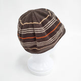 BURBERRY LONDON ニットキャップ リバーシブル 帽子 ニットキャップ ブラウン レディース バーバリーロンドン【中古】5-1023T◎