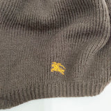 BURBERRY LONDON ニットキャップ リバーシブル 帽子 ニットキャップ ブラウン レディース バーバリーロンドン【中古】5-1023T◎