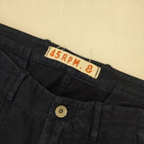 45R/45rpm ワイドパンツ サイズ34 コットン ウエスト紐 パンツ ネイビー レディース フォーティーファイブアールピーエム【中古】5-0820G∞