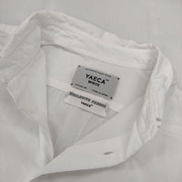 YAECA WRITE ロングプルオーバーボタンシャツ97152 コットンラミー 長袖シャツ ホワイト レディース ヤエカ【中古】5-0816M∞