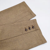 SLOBE IENA メランジツイルニュアンスジャケット 定価18700円 24010912603010 ベルト付き ノーカラージャケット 24SS ベージュ レディース スローブイエナ【中古】5-1021M△