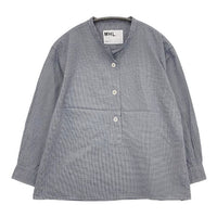 MHL. TINY GINGHAM COTTON 595-2153509 プルオーバー 長袖シャツ ブルー ホワイト レディース エムエイチエル【中古】5-0816M∞