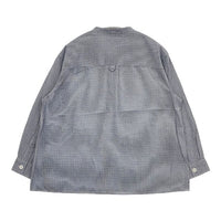 MHL. TINY GINGHAM COTTON 595-2153509 プルオーバー 長袖シャツ ブルー ホワイト レディース エムエイチエル【中古】5-0816M∞