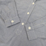 MHL. TINY GINGHAM COTTON 595-2153509 プルオーバー 長袖シャツ ブルー ホワイト レディース エムエイチエル【中古】5-0816M∞