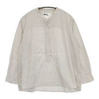 MHL. プルオーバー GRAPHIC COTTON STRIPE コットン ストライプ 595-0153510 長袖シャツ ベージュ レディース エムエイチエル【中古】5-0816M∞
