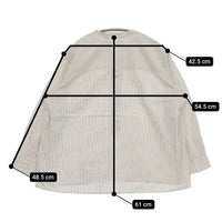 MHL. プルオーバー GRAPHIC COTTON STRIPE コットン ストライプ 595-0153510 長袖シャツ ベージュ レディース エムエイチエル【中古】5-0816M∞