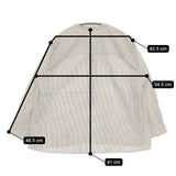 MHL. プルオーバー GRAPHIC COTTON STRIPE コットン ストライプ 595-0153510 長袖シャツ ベージュ レディース エムエイチエル【中古】5-0816M∞