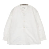 MHL. DRY COTTON POPLIN プルオーバー 595-2253513 長袖シャツ ホワイト レディース エムエイチエル【中古】5-0816M∞