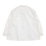 MHL. DRY COTTON POPLIN プルオーバー 595-2253513 長袖シャツ ホワイト レディース エムエイチエル【中古】5-0816M∞
