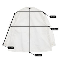MHL. DRY COTTON POPLIN プルオーバー 595-2253513 長袖シャツ ホワイト レディース エムエイチエル【中古】5-0816M∞