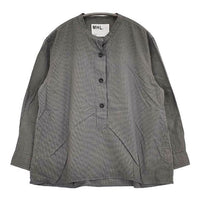 MHL. TINY GINGHAM COTTON プルオーバー 595‐1153506 長袖シャツ グレー レディース エムエイチエル【中古】5-0816M∞