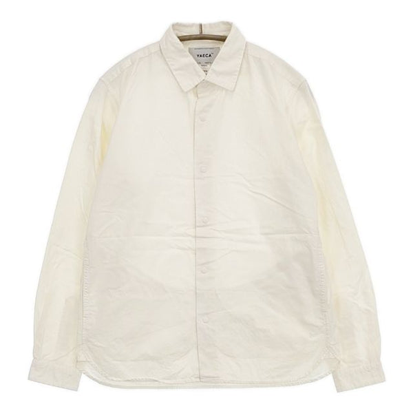 YAECA コンフォートシャツ スナップボタン 171102 長袖シャツ アイボリー NATURAL レディース ヤエカ【中古】5-0816M∞