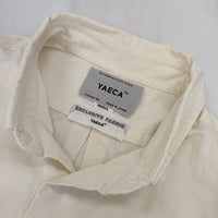 YAECA コンフォートシャツ スナップボタン 171102 長袖シャツ アイボリー NATURAL レディース ヤエカ【中古】5-0816M∞