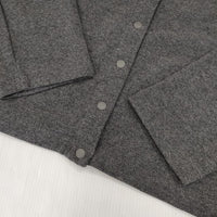 中川政七商店 スナップホックのカーディガン 定価9900円 コットン カーディガン グレー レディース 中川政七商店【中古】5-0816M∞