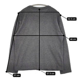 中川政七商店 スナップホックのカーディガン 定価9900円 コットン カーディガン グレー レディース 中川政七商店【中古】5-0816M∞