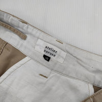 atelier naruse na-05050 cotton Chino pants コットンチノパンツ 38 チノパンツ ベージュ レディース アトリエナルセ【中古】5-0816G∞