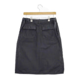 n100 コットンポプリンアーミースカート 34 nf-1002 スカート ブラック レディース エヌワンハンドレッド【中古】5-0609M∞