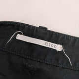 n100 コットンポプリンアーミースカート 34 nf-1002 スカート ブラック レディース エヌワンハンドレッド【中古】5-0609M∞