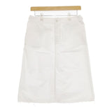 n100 コットンポプリンアーミースカート 34 nf-1002 スカート ホワイト レディース エヌワンハンドレッド【中古】5-0609M∞