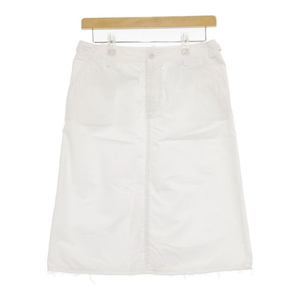 n100 コットンポプリンアーミースカート 34 nf-1002 スカート ホワイト レディース エヌワンハンドレッド【中古】5-0609M∞
