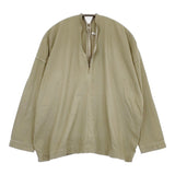 Dhal ダル ジップ ZIP 長袖 ブラウス シャツ カーキ レディース【中古】5-0816M∞