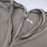 Dhal ダル ジップ ZIP 長袖 ブラウス シャツ カーキ レディース【中古】5-0816M∞