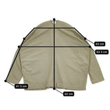 Dhal ダル ジップ ZIP 長袖 ブラウス シャツ カーキ レディース【中古】5-0816M∞