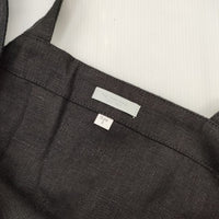 fog linen work リネン エプロン ワンピース サイズ2 ワンピース ブラック レディース フォグリネンワーク【中古】5-0816M∞