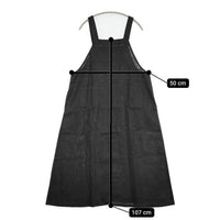 fog linen work リネン エプロン ワンピース サイズ2 ワンピース ブラック レディース フォグリネンワーク【中古】5-0816M∞