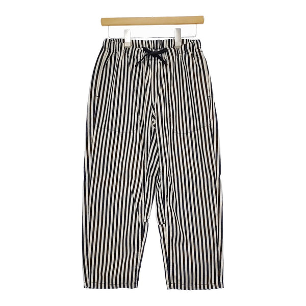 TIGRE BROCANTE ヒッコリータゴサクパンツ サイズS 定価17600円 パンツ ホワイト ネイビー レディース ティグルブロカンテ【中古】5-0429M♪
