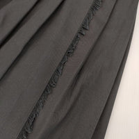 O'NEIL OF DUBLIN ラップ 巻き プリーツ キルトピン付き コットン ロングスカート ブラック レディース オニールオブダブリン【中古】5-0816M∞